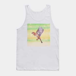 Magical House Sparrow painting Tank Top